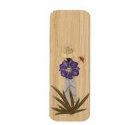 Segnalibri in legno fatti a mano con fiori secchi, segnalibro in legno, divisorio, segnalibro per la lettura, per amanti dei libri, studenti, fiori secchi per bambini