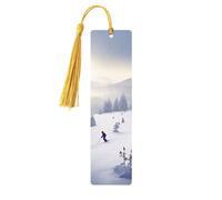 Segnalibri in legno per gli amanti dei libri, segnalibri fatti a mano con nappe colorate stampati su entrambi i lati, accessori per libri artistici, regalo per donne e uomini