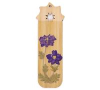 Segnalibri in legno per libri e pagine con fiori secchi, aiuto per la lettura, per amanti dei libri, studenti, regalo di compleanno per adulti, fiori secchi