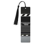 Segnalibri in legno per uomini e donne segnalibri fatti a mano ornamenti con nappe Segnalibri vintage in legno classico film assicella in legno nero da appendere etichette per lettura per gli amanti
