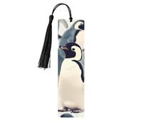 Segnalibri in legno per uomini e donne Segnalibro fatto a mano Ornamenti con nappe Segnalibri in legno vintage Simpatico pinguino modello animale Tag in legno Etichette da appendere in legno Marcatori
