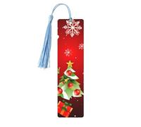 Segnalibri in legno per uomini e donne Segnalibro fatto a mano Ornamenti con nappe Segnalibri in legno vintage Buon Natale Tag in legno Etichette da appendere in legno Marcatori di lettura per gli