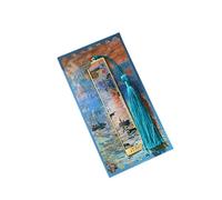 Segnalibri in metallo cavo per libri e pagine a tema pittura a olio con nappe per amanti dello scrapbooking e della lettura