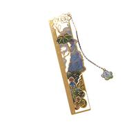Segnalibri in metallo con ciondolo a catena Segnalibri a forma di fiore cavo, divisore per pagine di libri, regalo di apprezzamento per insegnanti, amanti dei libri floreali
