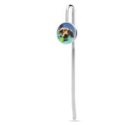 Segnalibri in metallo con divertente cane che nuota, regalo unico, segnalibro per gli amanti dei libri, scrittori, lettori, uomini, donne