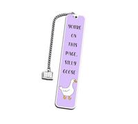 Segnalibri in metallo Silly Gooses Segnalibri con Pendente Segnalibri Pagina Segnalibri Bella Lettura Lettori Silly Gooses Creative Page Marker Lettura in metallo