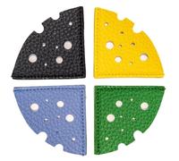 Segnalibri In Pelle Per Uomo - 4 Pezzi Fermapagina A Forma Di Formaggio - Segnalibro Per Uomo - Per Insegnanti, Studenti, Club, Studio Della Bibbia, Compleanno, Biblioteca, Scuola, Ufficio
