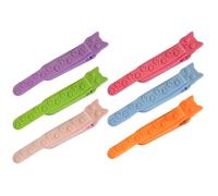 Segnalibri in silicone, simpatici segnalibri, pennarello a forma di gatto, 6 supporti laterali clip per libri, simpatici segnalibri, leggere per gli amanti dei libri, bambini e adulti