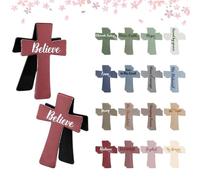 Segnalibri Magnetici a Croce Cristiani, 12/16/24 Pezzi di Segnalibri Religiosi con Versetti Biblici e Detti Ispiratori, Clip Magnetiche a Croce per Lo Studio Della Bibbia, Lettori(16pcs-c)