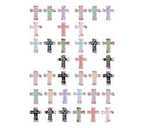 Segnalibri magnetici a forma di croce cristiana, con motivi floreali, carini quaderni religiosi, per scuola, preghiera, istruzione, chiesa, lettura, casa, devozione, studio, adorazione, meditazione