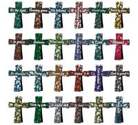 Segnalibri magnetici a forma di croce cristiana, segnalibro magnetico a croce, segnalibro con versi biblici, clip magnetiche per pagina per casa, ufficio, scuola, amanti della lettura (24)