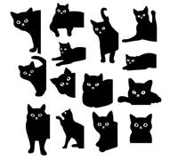 Segnalibri Magnetici A Forma Di Gatto - Segnalibro A Forma Di Gatto, 14 Clip Da Lettura A Di, Segnalibri Magnetici A Di Animale Per Studenti, Insegnanti, Uomini, Ragazze, Adul