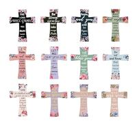Segnalibri magnetici con croce cristiana, segnalibro magnetico a croce, segnalibro con versi biblici, clip per pagina magnetica, per casa, ufficio, scuola, amanti della lettura (12)