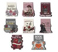 Segnalibri magnetici Dark Romance: 8 pezzi gotico teschio marchio, Dark Romance Merch, romantasy Page Markers, Bookish Gifts Reading Women Book Lovers