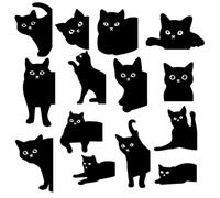 Segnalibri magnetici per gatti | 14 pezzi di strumenti per la lettura a forma di gatto | Segnalibri per libri | Per studenti insegnanti uomini donne adulti adolescenti mamme amanti dei libri