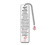 Segnalibri Nonna Apprezzare Regalo Festa Della Mamma Segnalibro Metallo Compleanno Nonna Festa Della Famiglia Buon Pensionamento Ricordi Natale Personalizzato Grazie Regalo La Migliore Nonna Del Mondo