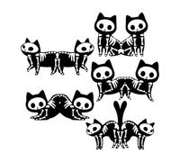 Segnalibri per Donna - 10 Pezzi Segnapagine Magnetico Gatto Scheletro | Segnalibro,Per Insegnanti Topi di Biblioteca Adulti Donne Lettori Bibliotecari Regalo Calza Befana Compleanno Vacanza