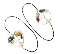 Segnalibri per la lettura, 2 pezzi, clip elastica vintage con design a forma di albero, fantastici segnalibri con cristalli, per topi di biblioteca, agenda, quaderno, revisione, registro data