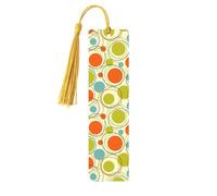 Segnalibri per lettori amanti dei libri Segnalibro in legno in stile retrò anni '50 con nappe