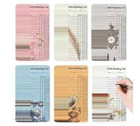 Segnalibri per Liste di Lettura | 60 Pezzi Accessorio per Biblioteca Marcapagine - Schede Tracciamento Libri | Per Studenti Amanti Della Lettura Insegnanti Donne Uomini Lettori Bambini Adulti Appassio