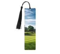 Segnalibri per prato da golf con nappe, segnalibro in legno per donne e uomini, segnalibro fatto a mano per gli amanti dei libri, segnalibri per pagine di lettura, etichette in legno, ornamenti regalo