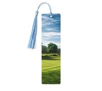Segnalibri per prato da golf con nappe, segnalibro in legno per donne e uomini, segnalibro fatto a mano per gli amanti dei libri, segnalibri per pagine di lettura, etichette in legno, ornamenti regalo