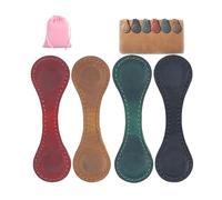 Segnalibri personalizzati in pelle, set di segnalibri magnetici personalizzati (confezione da 4) per lettori, stile vintage e tenuta sicura (4 pezzi)