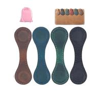Segnalibri personalizzati in pelle, set di segnalibri magnetici personalizzati (confezione da 4) per lettori, stile vintage e tenuta sicura (4 pezzi)