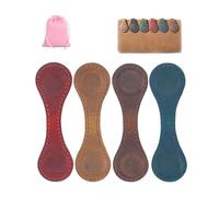 Segnalibri personalizzati in pelle, set di segnalibri magnetici personalizzati (confezione da 4) per lettori, stile vintage e tenuta sicura (4 pezzi)