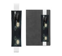 Segnalibri portapenne in pelle con gufo al chiaro di luna, segnalibri regolabili per diario, perfetti come regalo di Natale o per il rientro a scuola