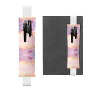 Segnalibri portapenne in pelle rosa deserto, segnalibro regolabile, perfetto come regalo di Natale o per il rientro a scuola