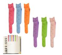 Segnalibri | Segnalibri Automatici A Di Gatto Per La Lettura - 6 in Silicone, Lettura per Regalo Donne Uomini Bambini Insegnanti Amanti Libri