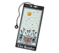 Segnalibri Tarocchi Scheletro Con Catena Segnalibri In Acciaio Inossidabile Con Nappe Regalo Halloween Per Amanti Dei Libri Lettore Regali Festa Per I Bibliofili