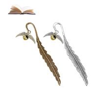 Segnalibro,2pcs Segnalibri a Forma di Piuma Magica,Segnalibro In Metallo,per Lettori,Donne,Amiche, Book Lovers Chi Ama La Lettura