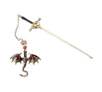 Segnalibro a forma di drago, da collezione, 20,5 x 6 cm, idea regalo, design intricato in metallo, per amanti della fantasia, per libri decorativi, ricordi per amanti, adolescenti, adulti, lettori