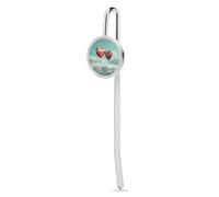 Segnalibro a palloncino sull'acqua con ciondolo da appendere, in metallo, per gli amanti della lettura, regalo di apprezzamento degli insegnanti, San Valentino, festa della mamma, Natale, compleanno
