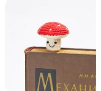 Segnalibro all'uncinetto con cartone animato vegetale, segnalibro personalizzato e divertente, regali di compleanno e Natale, regali per insegnanti, lettori, amanti dei libri (funghi grandi)