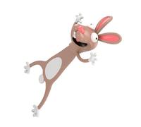 Segnalibro Animale 3d in PVC Marrone, Coniglio per Libri e Quaderni | Formato Portatile, Mantiene la Pagina Segnata, Lettura in Casa, Regalo per Scrittori