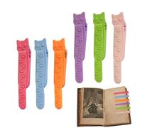 Segnalibro automatico, set di 6 supporti laterali in silicone, per donne, uomini, bambini, insegnanti, amanti dei libri, regalo di compleanno