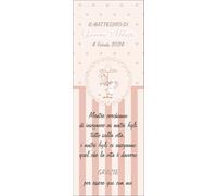 Segnalibro Battesimo Personalizzato, 30 pezzi o più, Giostra Rosa