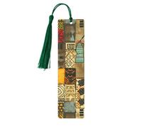 Segnalibro colorato con donne africane etniche egiziane in legno segnalibro con nappa, segnalibro per donne uomini che leggono segnapagine regali per gli amanti dei libri