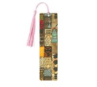 Segnalibro colorato con donne africane etniche egiziane in legno segnalibro con nappa, segnalibro per donne uomini che leggono segnapagine regali per gli amanti dei libri