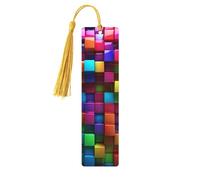 Segnalibro colorato in legno per uomini donne insegnanti regalo vintage fatto a mano segni di libri per leggere pagine marcatori da appendere etichette regalo ornamenti segnalibri in legno con nappa