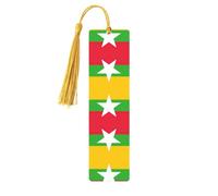 Segnalibro con bandiera del Myanmar, 5 pezzi, simpatici segnalibri in legno per uomini e donne, marchio unico per leggere, regalo ideale