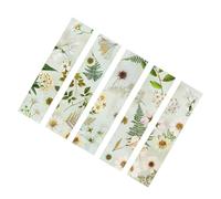 Segnalibro con fiori secchi per gli amanti dei libri Segnalibri vintage per lettori Segnalibri trasparenti fatti a mano con ciondolo di ricambio design floreale