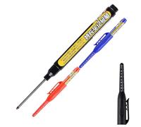 Segnalibro Con Fori Profondi A Testa Lunga | Set Di Marcatori A Foro Profondo A Testa Lunga - 3 Unità Strumento Di Marcatura Per Carpenteria Antimacchia Per Principianti E