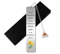 Segnalibro con Frase Motivazionale Segnalibro Particolare Metallo Idea Regalo Laurea Donna Uomo Regalo Migliore Amica Speciale Compleanno Sorella Collega Maestra