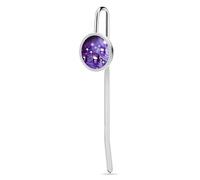 Segnalibro con gocce viola con ciondolo in metallo da appendere, per gli amanti della lettura, regalo di apprezzamento degli insegnanti, San Valentino, festa della mamma, Natale, compleanno per donne