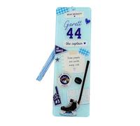 Segnalibro con nappe, 4,8 cm x 14,9 cm, tipo 4 | Segnalibro a tema hockey per libri di testo e pianificazione di studio, lettura e uso quotidiano sulla scrivania