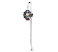 Segnalibro con personaggi pirati con ciondolo in metallo da appendere, per gli amanti della lettura, regalo di apprezzamento degli insegnanti, San Valentino, festa della mamma, Natale, compleanno per